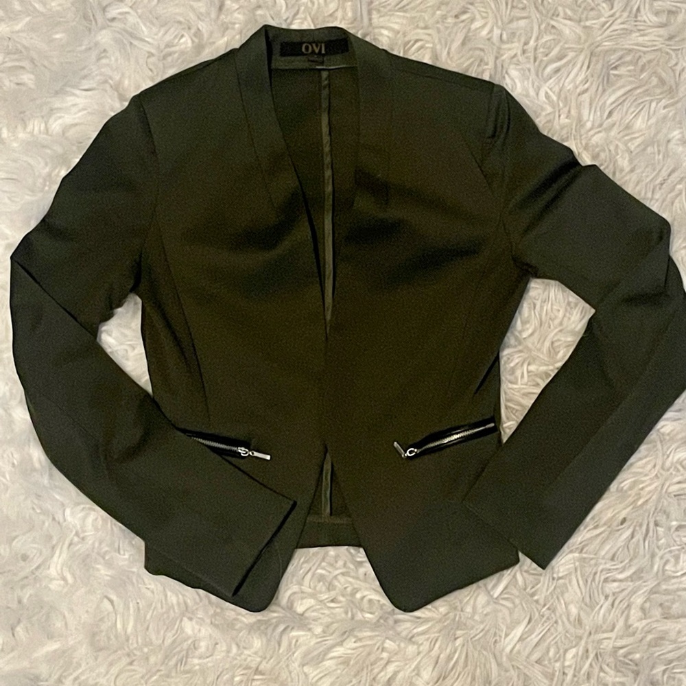 Olive Green Blazer, Size Small